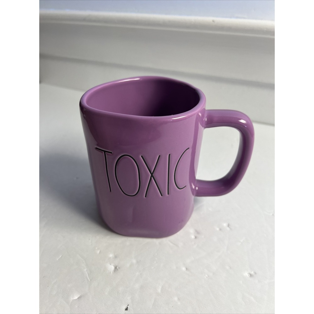 Rae Dunn TOXIC Artisan Collection By Magenta Purple Halloween Mug ~